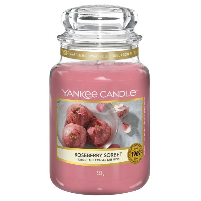 Yankee Candle Roseberry Sorbet - Large Jar-3